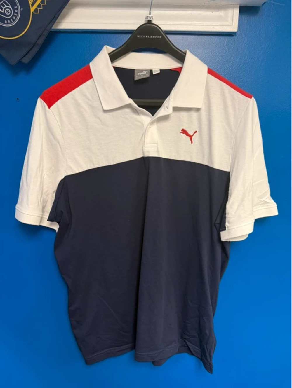 Puma Colorblock Polo Shirt Size XXL